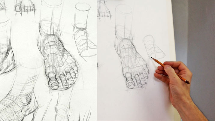 How to Draw Realistic Feet