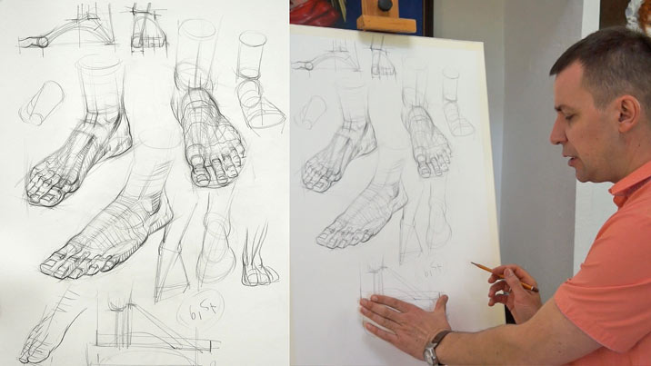 How to Draw Feet from Life