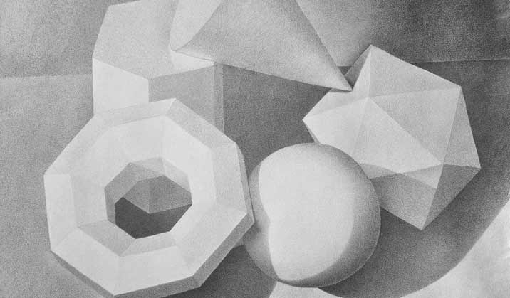 Drawings of simple geometric objects by Daniel