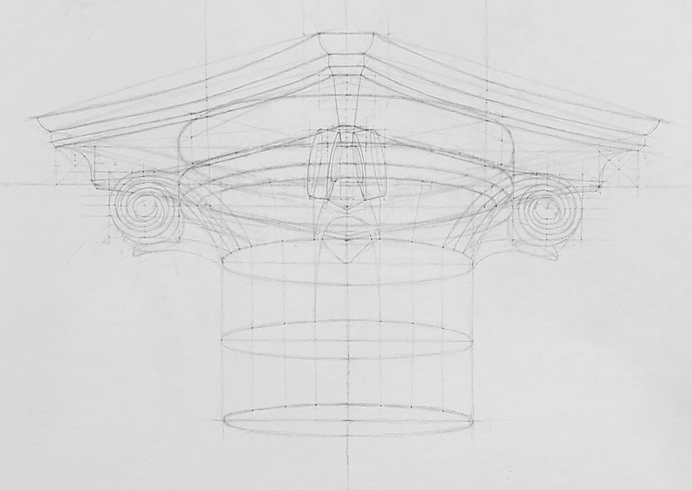 How to Draw a Corinthian Order Capital