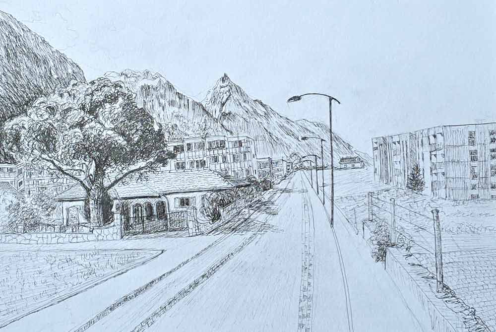 Plein air drawings by Ljiljana, a Life Drawing Academy student