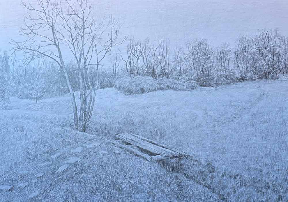 Plein air drawings by Ljiljana, a Life Drawing Academy student