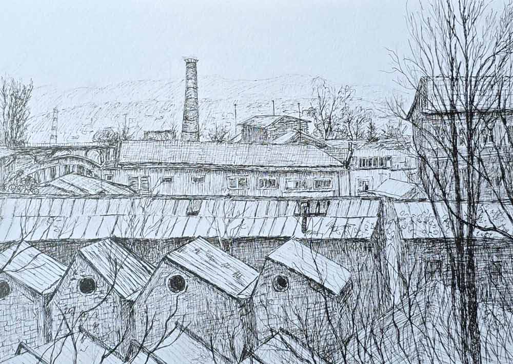 Plein air drawings by Ljiljana, a Life Drawing Academy student