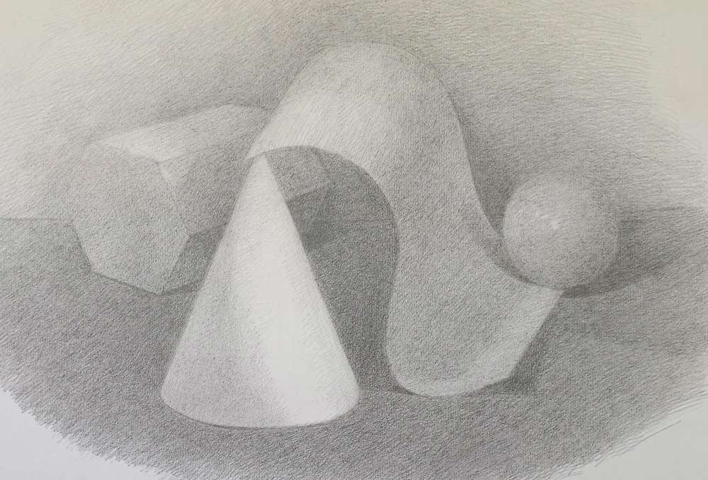 Still life drawings by Joselyn, a Life Drawing Academy Correspondence Course student