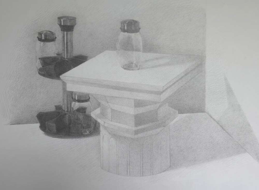 Still life drawings by Joselyn, a Life Drawing Academy Correspondence Course student