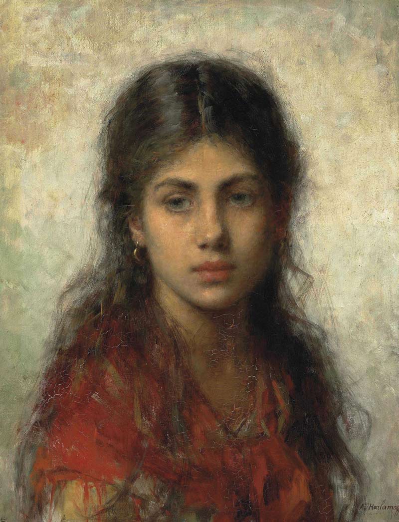 Alexei Alexeivich Harlamoff - Russian figurative painter. 1842 - 1923
