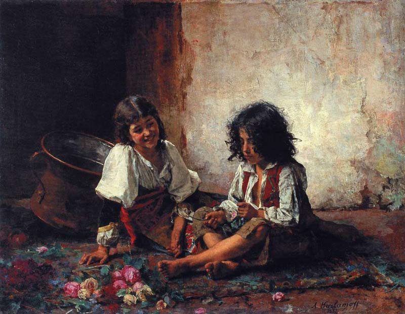 Alexei Alexeivich Harlamoff - Russian figurative painter. 1842 - 1923