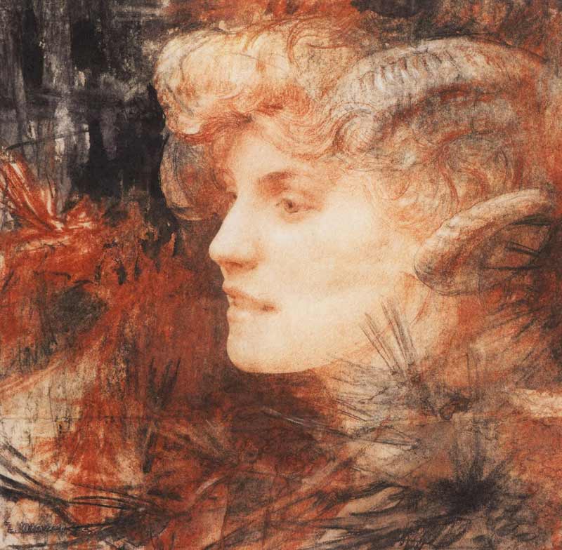 Edgar Maxence - French Symbolist painter. 1871 - 1954