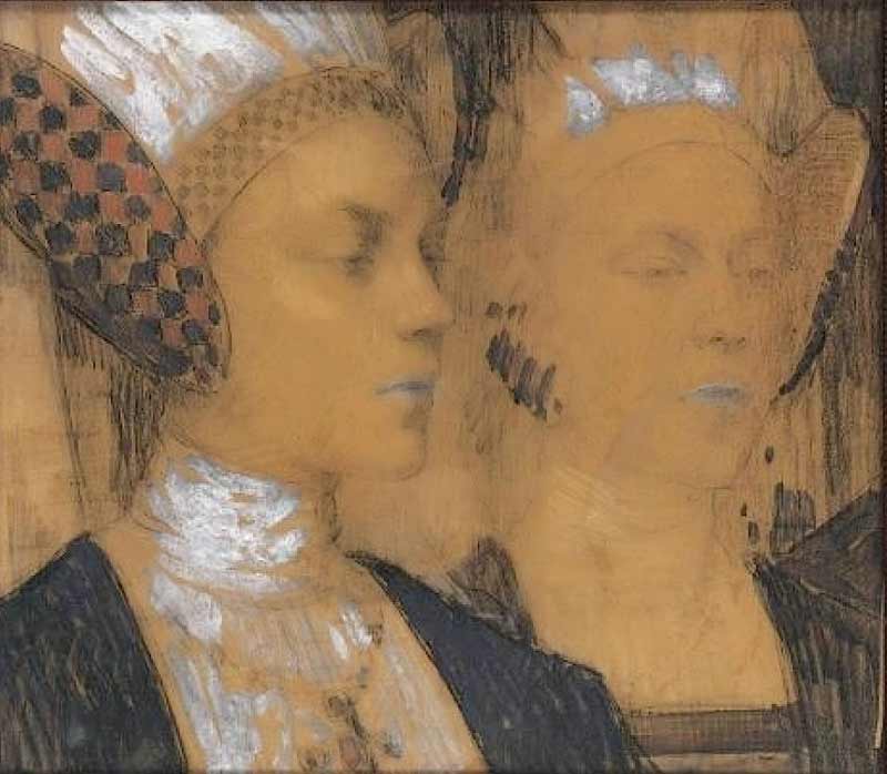 Edgar Maxence - French Symbolist painter. 1871 - 1954