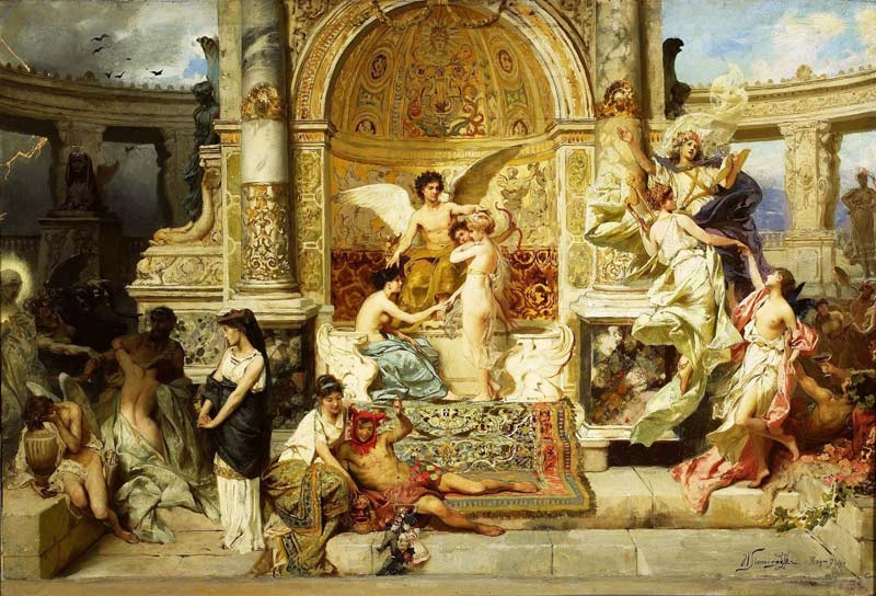 Heinrik Hector Siemeradzki - Polish Monumental academic art painter based in Rome. 1843 – 1902