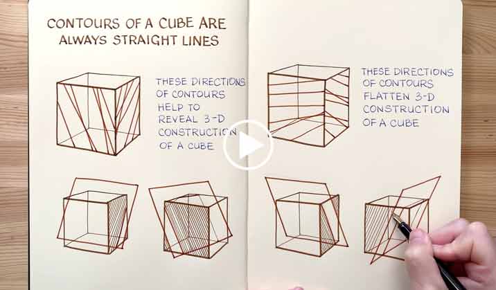Contours of a Cube - Life Drawing Academy