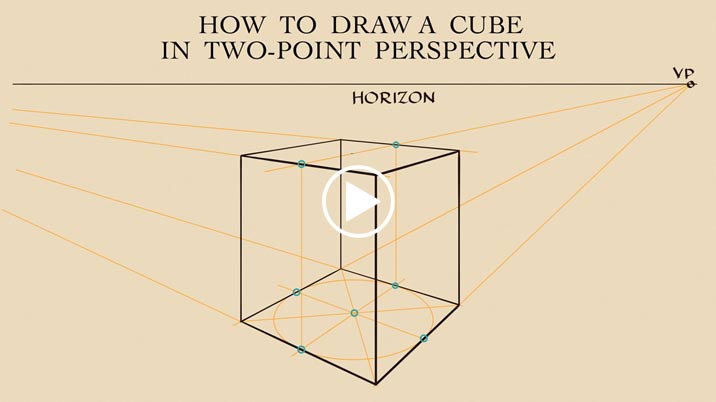 How to Draw Cubes in Two-point Perspective
