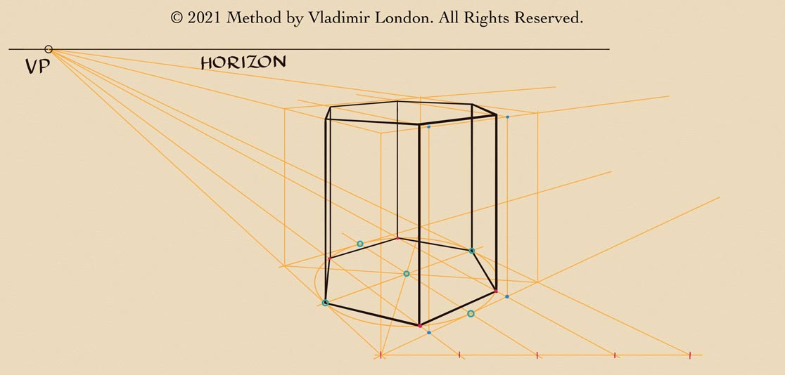 How to Draw Hexagonal Prisms