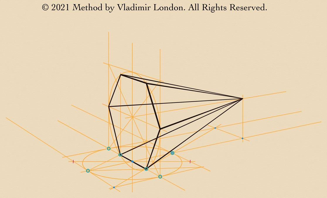 How to Draw Hexagonal Pyramids