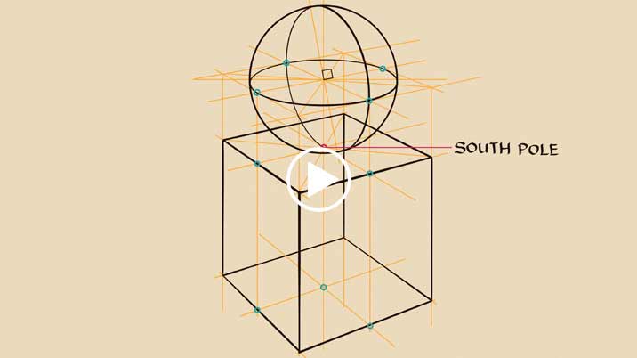 How to Draw a Sphere on a Cube - Life Drawing Academy