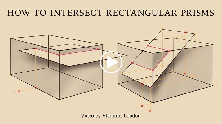 How to Intersect Rectangular Prisms - Life Drawing Academy