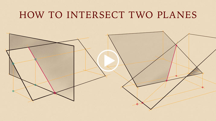 How to Intersect Two Planes - Life Drawing Academy