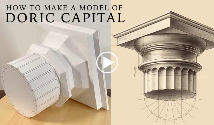 How to Make a Model of Doric Capital - Life Drawing Academy