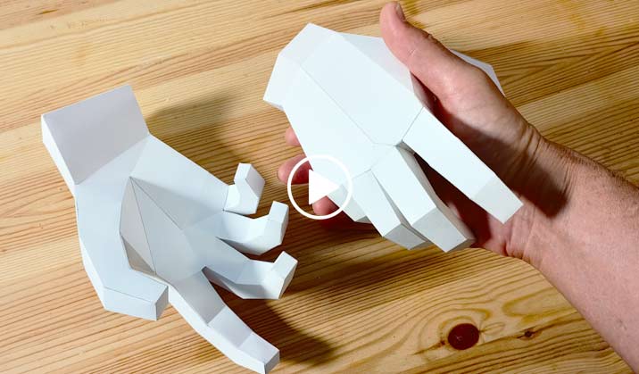 How to Make a Paper Hand Model - Life Drawing Academy