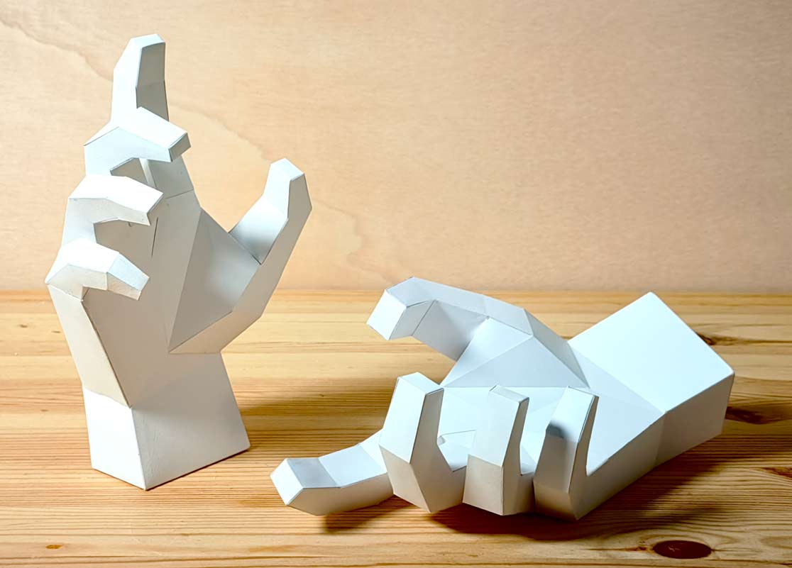 How to Make a Paper Hand Model