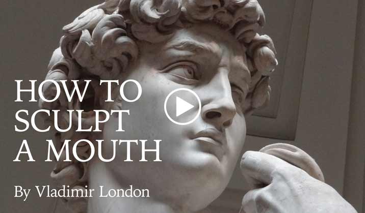 How to Sculpt a Mouth - Life Drawing Academy