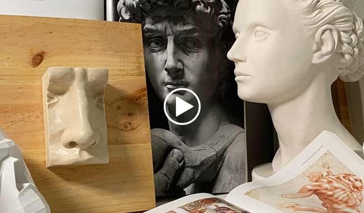 How to Sculpt a Nose - Life Drawing Academy