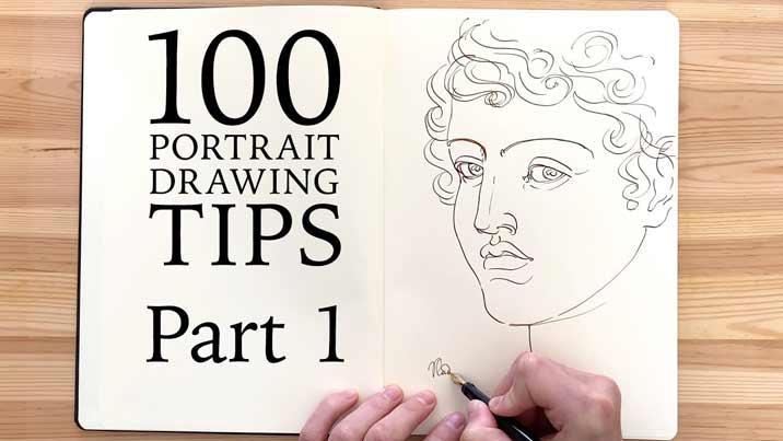 100 Portrait Drawing Tips - Life Drawing Academy