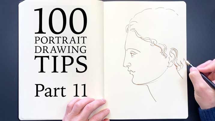 100 Portrait Drawing Tips - Life Drawing Academy