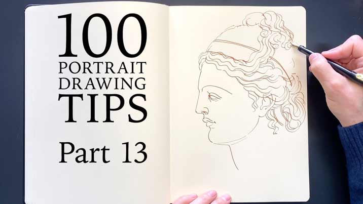 100 Portrait Drawing Tips - Life Drawing Academy