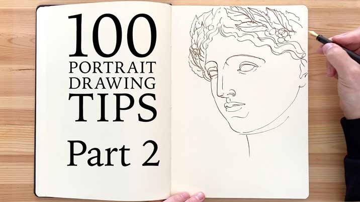 100 Portrait Drawing Tips - Life Drawing Academy