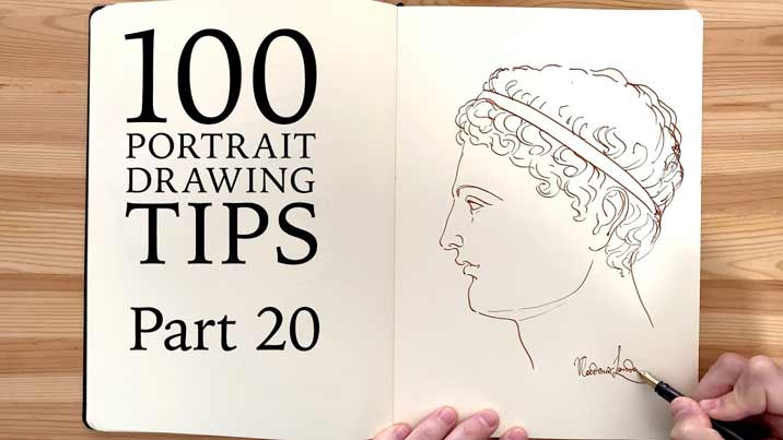 100 Portrait Drawing Tips - Life Drawing Academy