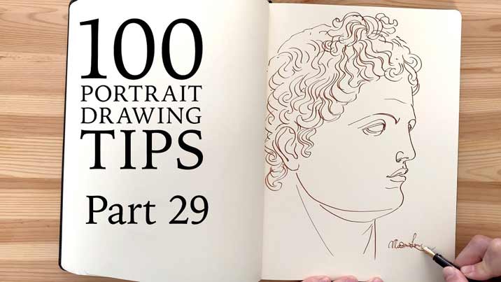 100 Portrait Drawing Tips - Life Drawing Academy