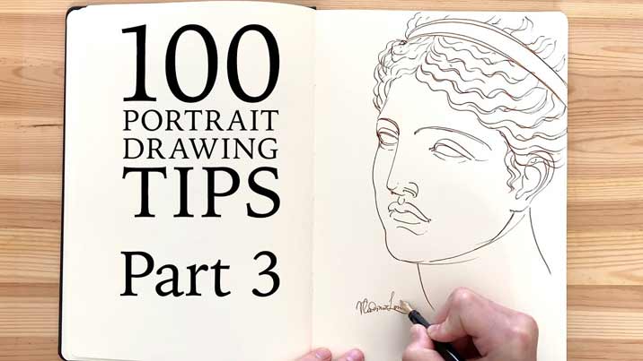 100 Portrait Drawing Tips - Life Drawing Academy