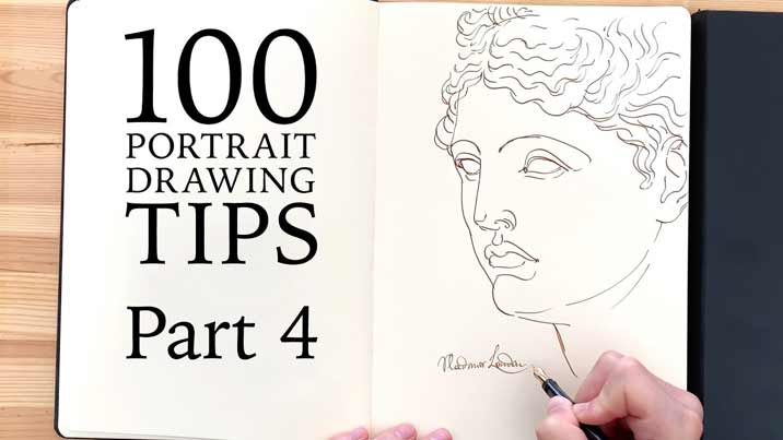 100 Portrait Drawing Tips - Life Drawing Academy