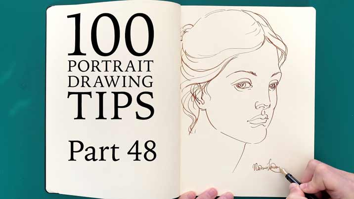 100 Portrait Drawing Tips - Life Drawing Academy