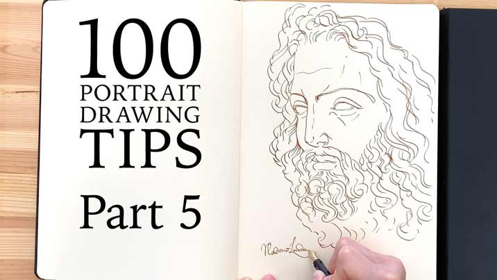 100 Portrait Drawing Tips - Life Drawing Academy