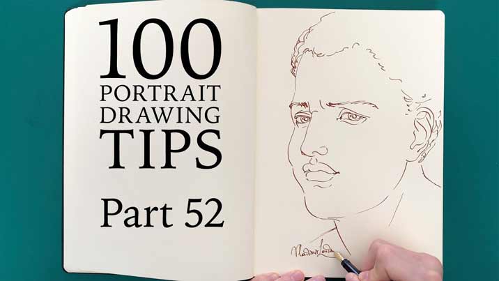 100 Portrait Drawing Tips - Life Drawing Academy