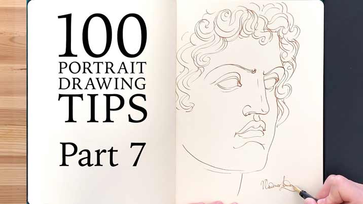 100 Portrait Drawing Tips - Life Drawing Academy