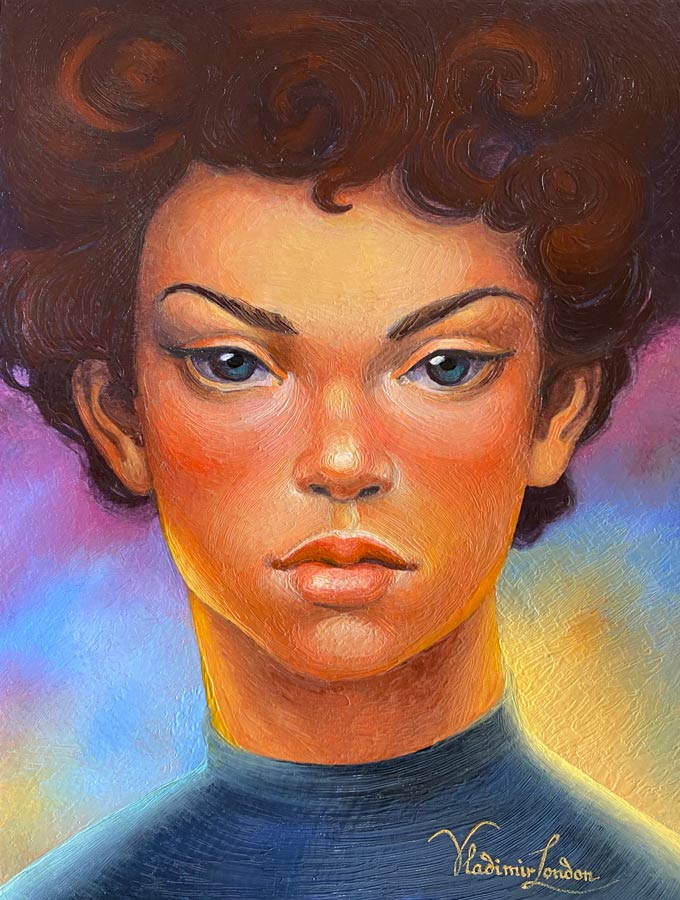 Portrait in Encaustic